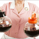 diner waitress holding coffee